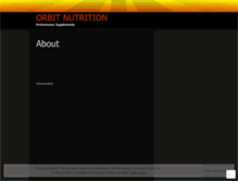 Tablet Screenshot of orbitnutrition.wordpress.com