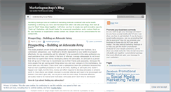 Desktop Screenshot of marketingmashups.wordpress.com