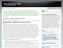 Tablet Screenshot of marketingmashups.wordpress.com