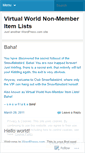Mobile Screenshot of nonmemberlists.wordpress.com