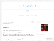 Tablet Screenshot of funfreshfit.wordpress.com