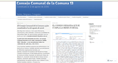 Desktop Screenshot of consejocomuna13.wordpress.com