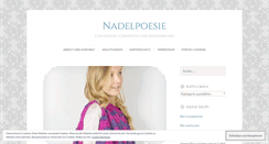 Desktop Screenshot of nadelpoesie.wordpress.com