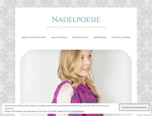 Tablet Screenshot of nadelpoesie.wordpress.com