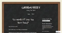 Desktop Screenshot of corbenstreet.wordpress.com