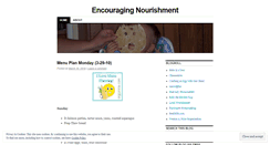 Desktop Screenshot of encouragingnourishment.wordpress.com