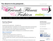 Tablet Screenshot of friendsfitnessfashion.wordpress.com