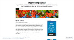 Desktop Screenshot of meanderingmango.wordpress.com