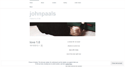 Desktop Screenshot of johnpaals.wordpress.com