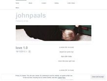 Tablet Screenshot of johnpaals.wordpress.com