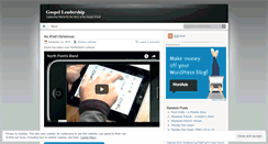 Desktop Screenshot of gospelleadership.wordpress.com