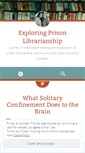 Mobile Screenshot of exploringprisonlibrarianship.wordpress.com