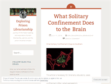 Tablet Screenshot of exploringprisonlibrarianship.wordpress.com