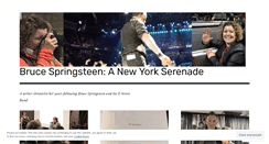 Desktop Screenshot of brucespringsteenserenade.wordpress.com