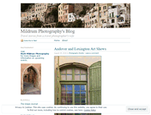Tablet Screenshot of mildrumphoto.wordpress.com