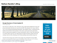 Tablet Screenshot of nhandler.wordpress.com