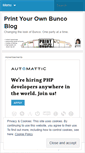 Mobile Screenshot of printyourownbunco.wordpress.com