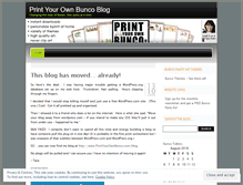 Tablet Screenshot of printyourownbunco.wordpress.com