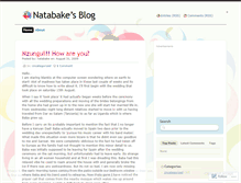 Tablet Screenshot of natabake.wordpress.com