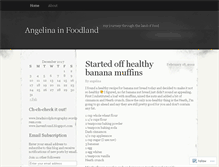 Tablet Screenshot of angelinainfoodland.wordpress.com