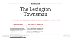 Desktop Screenshot of lextownsman.wordpress.com
