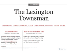 Tablet Screenshot of lextownsman.wordpress.com