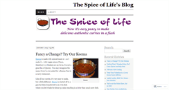 Desktop Screenshot of easypeasycurries.wordpress.com