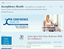 Tablet Screenshot of inconfidencehealth.wordpress.com