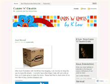 Tablet Screenshot of cardsncrafts.wordpress.com