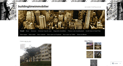 Desktop Screenshot of buildingtimeimmobilier.wordpress.com