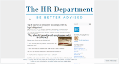 Desktop Screenshot of hrdepartmentireland.wordpress.com