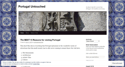 Desktop Screenshot of portugaluntouched.wordpress.com