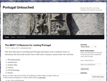 Tablet Screenshot of portugaluntouched.wordpress.com