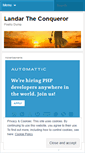 Mobile Screenshot of landartheconqueror.wordpress.com