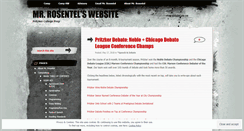 Desktop Screenshot of mrrosentel.wordpress.com