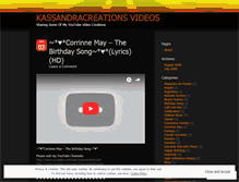 Tablet Screenshot of kassandracreations.wordpress.com