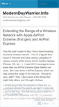 Mobile Screenshot of moderndaywarriorinfo.wordpress.com