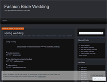 Tablet Screenshot of fashionbrideweddings.wordpress.com