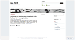 Desktop Screenshot of mrdotnet.wordpress.com