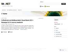 Tablet Screenshot of mrdotnet.wordpress.com