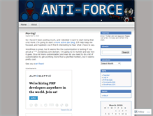 Tablet Screenshot of antiforce.wordpress.com