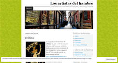 Desktop Screenshot of losartistasdelhambre.wordpress.com