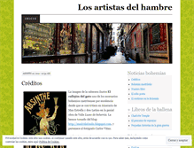 Tablet Screenshot of losartistasdelhambre.wordpress.com