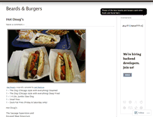 Tablet Screenshot of beardsandburgers.wordpress.com