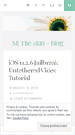 Mobile Screenshot of mjtheman.wordpress.com