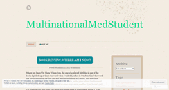 Desktop Screenshot of multinationalmedstudent.wordpress.com