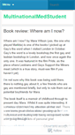 Mobile Screenshot of multinationalmedstudent.wordpress.com