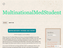 Tablet Screenshot of multinationalmedstudent.wordpress.com