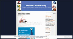 Desktop Screenshot of nebraskahelmets.wordpress.com