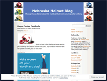 Tablet Screenshot of nebraskahelmets.wordpress.com